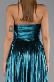 Robe de Soirée Longue Vert Pétrole ABU6196