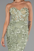Robe Queue de Poisson Longue Menthe ABU6516