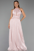 Robe de Soirée Longue Mousseline Poudre ABU6437