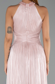 Robe de Soirée Longue Mousseline Poudre ABU6437