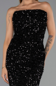 Robe de Soirée Longue Noir ABU6439