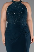 Robe de Soirée Grande Taille Longue Émeraude ABU6415