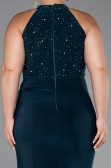 Robe de Soirée Grande Taille Longue Émeraude ABU6415