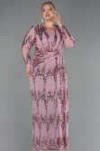 Robe De Soirée Grande Taille Longue Squameuse Poudre ABU6493