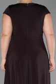 Robe Grande Taille Longue Brun ABU6410