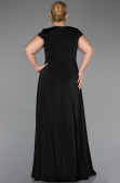 Robe Grande Taille Longue Noir ABU6410