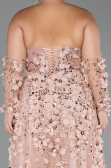 Robe De Fiançailles Grande Taille Longue Poudre ABU5660