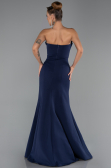 Robe Queue de Poisson Longue Bleu Marine ABU6526