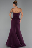 Robe Queue de Poisson Longue Prune ABU6526