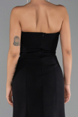 Robe Queue de Poisson Longue Noir ABU6526