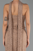 Robe de Soirée Longue Dantelle Cuivre ABU6487