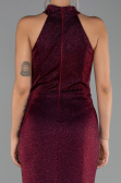 Robe de Soirée Longue Rouge Bordeaux ABU6083