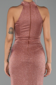 Robe de Soirée Longue Marron Clair ABU6083