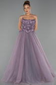 Robe de Soirée Longue Lavande ABU6523