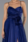 Robe de Soirée Longue Bleu Marine ABU6123