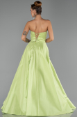 Robe de Soirée Longue Pistache vert ABU6502