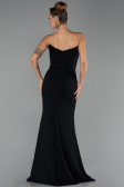 Robe Queue de Poisson Longue Noir ABU6505