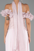 Robe de Soirée Midi Mousseline Poudre ABU6037