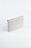 Sac de Soirée Luxe Pierreux Argent SH863