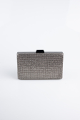 Sac de Soirée Luxe Pierreux Platine SH863