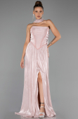 Robe de Soirée Longue Mousseline Poudre ABU6531