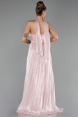 Robe de Soirée Longue Mousseline Poudre ABU6531