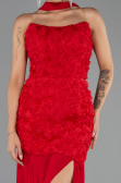 Robe de Soirée Longue Rouge ABU6541