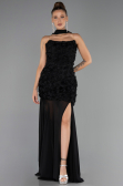 Robe de Soirée Longue Noir ABU6541