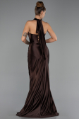 Robe de Soirée Grande Taille Longue Brun ABU6539