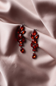 Boucle d'Oreille Rouge UK930