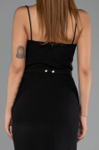 Robe de Cérémonie Midi Noir ABK2687