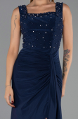 Robe de Soirée Longue Bleu Marine ABU6552