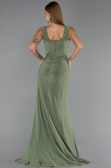 Robe de Soirée Longue Vert Huile ABU6552