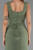 Robe de Soirée Longue Vert Huile ABU6552