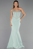 Robe de Soirée Longue Menthe ABU6327