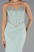 Robe de Soirée Longue Menthe ABU6327