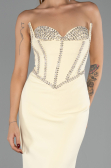 Robe de Soirée Longue Jaune ABU6327
