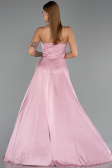 Robe de Soirée Longue Satin Poudre ABU6553