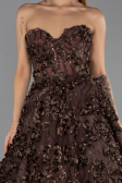 Robe de Soirée Longue Brun ABU6408