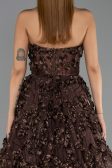 Robe de Soirée Longue Brun ABU6408