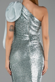 Robe de Soirée Longue Squameuse Menthe ABU6559