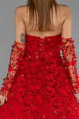 Robe de Soirée Longue Rouge ABU5658
