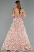 Robe de Soirée Longue Poudre ABU5658