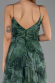 Robe De Graduation Grande Taille Longue Vert ABU6558