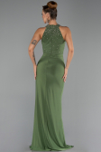 Robe de Soirée Longue Vert Huile ABU5422