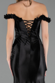 Robe de Soirée Longue Noir ABU6565