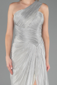 Robe de Soirée Longue Mousseline Turquoise ABU6511