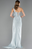 Robe de Soirée Longue Mousseline Menthe ABU6511