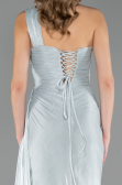 Robe de Soirée Longue Mousseline Menthe ABU6511