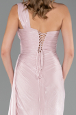 Robe de Soirée Longue Mousseline Poudre ABU6511